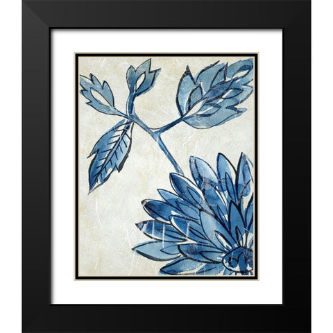 Porcelain Sample II Black Modern Wood Framed Art Print with Double Matting by Zarris, Chariklia