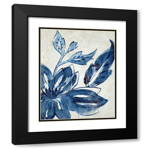 Porcelain Sample III Black Modern Wood Framed Art Print with Double Matting by Zarris, Chariklia