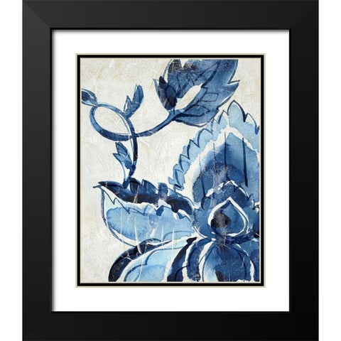 Porcelain Sample IV Black Modern Wood Framed Art Print with Double Matting by Zarris, Chariklia