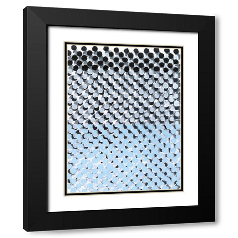 Perforation I Black Modern Wood Framed Art Print with Double Matting by Lam, Vanna