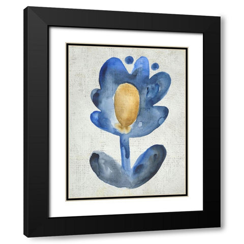 Sea Flower IV Black Modern Wood Framed Art Print with Double Matting by Zarris, Chariklia