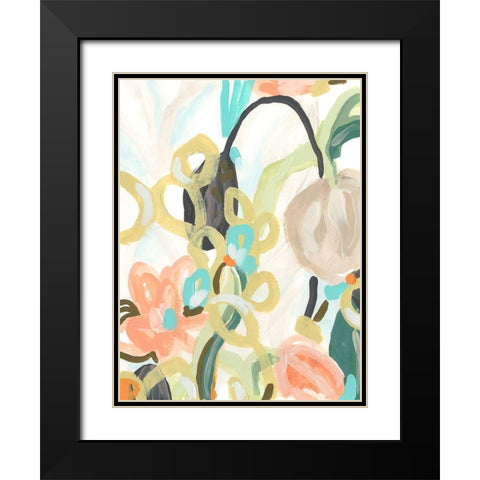 Tropical Jest II Black Modern Wood Framed Art Print with Double Matting by Vess, June Erica