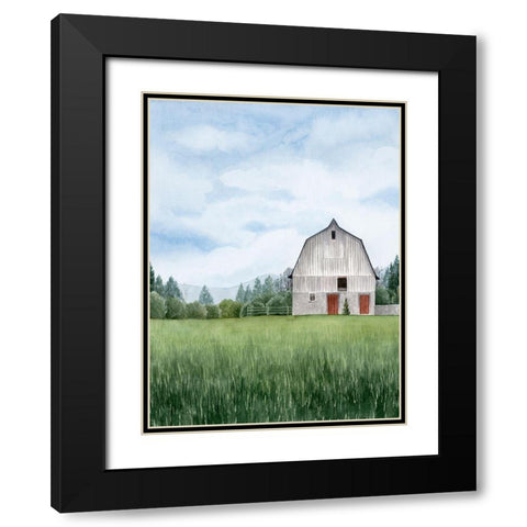 Northern Acreage I Black Modern Wood Framed Art Print with Double Matting by Popp, Grace