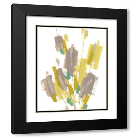 Fractal Cascade I Black Modern Wood Framed Art Print with Double Matting by Vess, June Erica