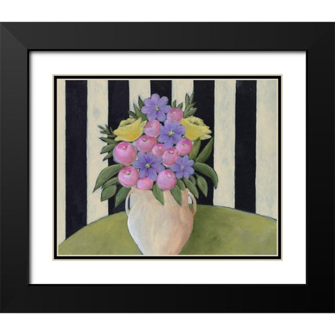 Subtle Bouquet I Black Modern Wood Framed Art Print with Double Matting by Moore, Regina