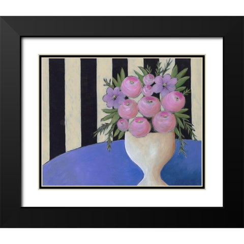 Subtle Bouquet II Black Modern Wood Framed Art Print with Double Matting by Moore, Regina