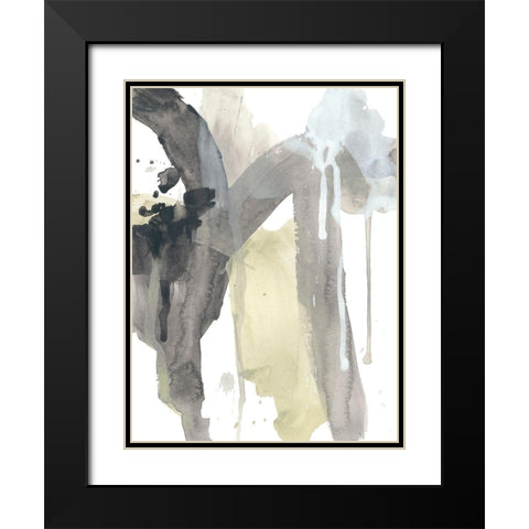 Verdigris Momentum I Black Modern Wood Framed Art Print with Double Matting by Vess, June Erica