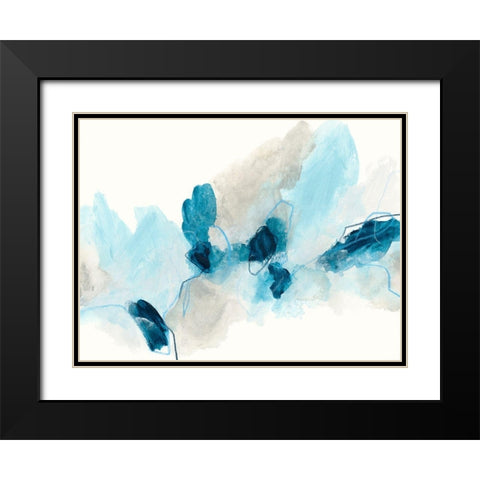 Geode Coast II Black Modern Wood Framed Art Print with Double Matting by Vess, June Erica