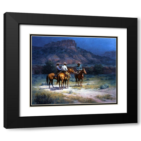 Moonshine Black Modern Wood Framed Art Print with Double Matting by Sorenson, Jack