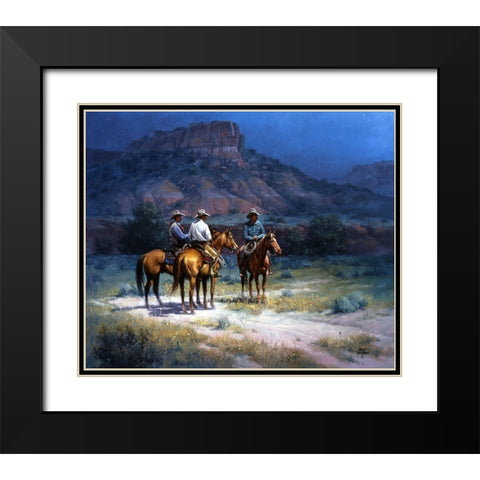 Moonshine Black Modern Wood Framed Art Print with Double Matting by Sorenson, Jack