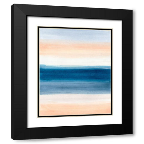Coastal Strata II Black Modern Wood Framed Art Print with Double Matting by Vess, June Erica