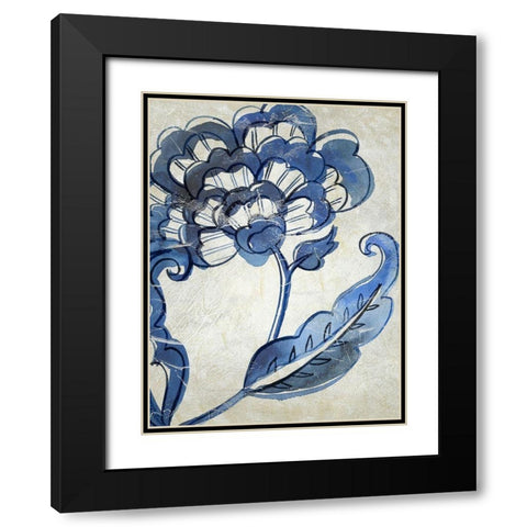 Vintage Porcelain I Black Modern Wood Framed Art Print with Double Matting by Zarris, Chariklia