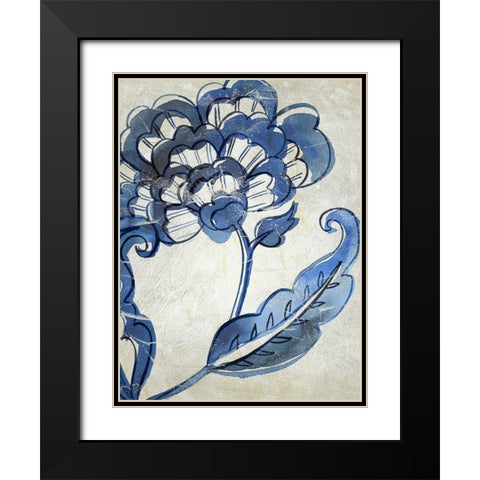 Vintage Porcelain I Black Modern Wood Framed Art Print with Double Matting by Zarris, Chariklia