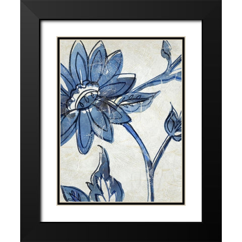 Vintage Porcelain II Black Modern Wood Framed Art Print with Double Matting by Zarris, Chariklia