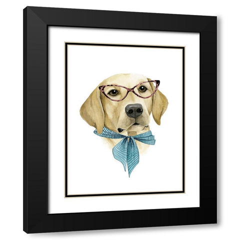 Vogue Dog IV Black Modern Wood Framed Art Print with Double Matting by Popp, Grace