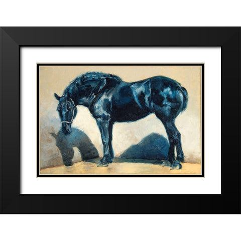 Mood Indigo I Black Modern Wood Framed Art Print with Double Matting by Chapman, Julie T.