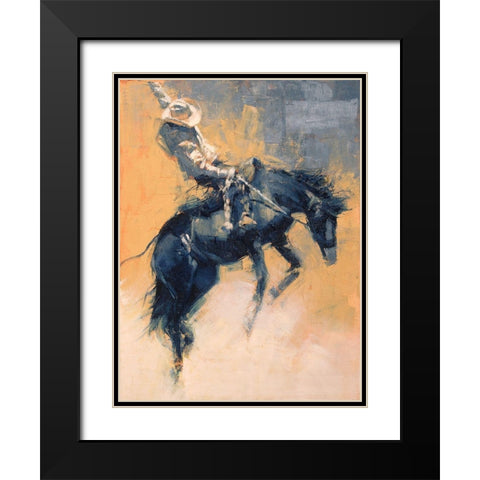 Mood Indigo III Black Modern Wood Framed Art Print with Double Matting by Chapman, Julie T.
