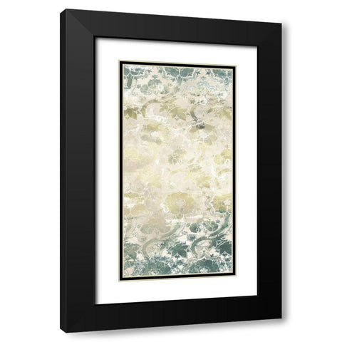 Emerald Textile II Black Modern Wood Framed Art Print with Double Matting by Vess, June Erica