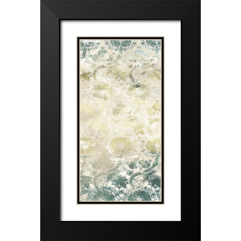 Emerald Textile II Black Modern Wood Framed Art Print with Double Matting by Vess, June Erica