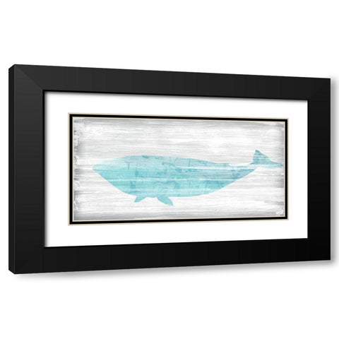 Weathered Whale II Black Modern Wood Framed Art Print with Double Matting by Vess, June Erica