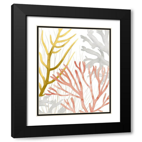 Desert Coral II Black Modern Wood Framed Art Print with Double Matting by Popp, Grace