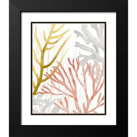 Desert Coral II Black Modern Wood Framed Art Print with Double Matting by Popp, Grace