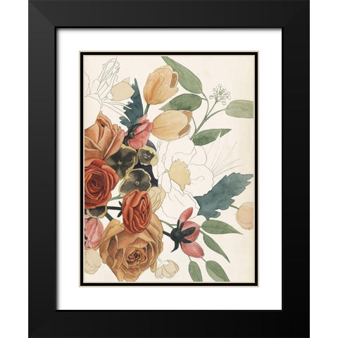 Imperfect Bouquet II Black Modern Wood Framed Art Print with Double Matting by Popp, Grace