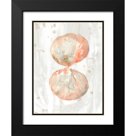 Muted Molusk I Black Modern Wood Framed Art Print with Double Matting by Vess, June Erica