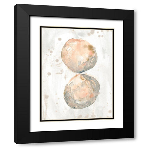 Muted Molusk II Black Modern Wood Framed Art Print with Double Matting by Vess, June Erica