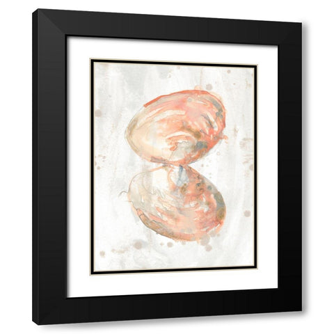 Muted Molusk III Black Modern Wood Framed Art Print with Double Matting by Vess, June Erica