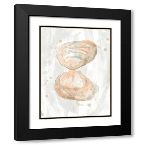 Muted Molusk IV Black Modern Wood Framed Art Print with Double Matting by Vess, June Erica