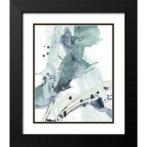 Deep Splash I Black Modern Wood Framed Art Print with Double Matting by Vess, June Erica
