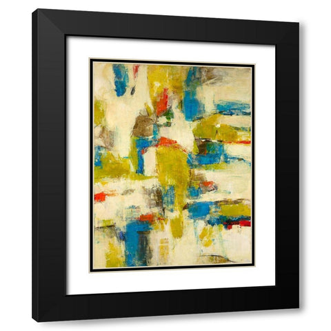 Spring Vibe II Black Modern Wood Framed Art Print with Double Matting by Joy, Julie