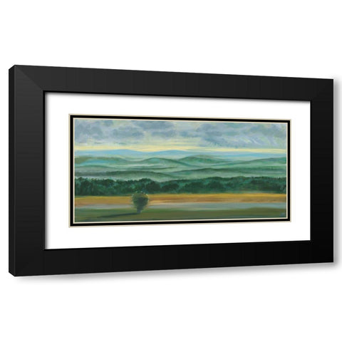 Misty Mountain View II Black Modern Wood Framed Art Print with Double Matting by Joy, Julie