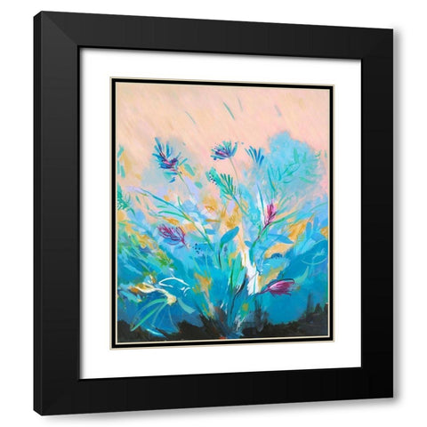Mixed Floral I Black Modern Wood Framed Art Print with Double Matting by Joy, Julie
