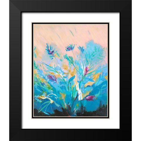 Mixed Floral I Black Modern Wood Framed Art Print with Double Matting by Joy, Julie