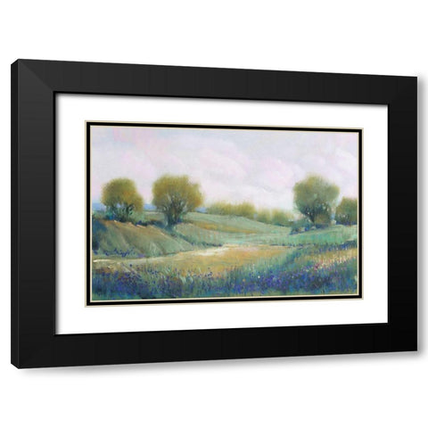 Paysage I Black Modern Wood Framed Art Print with Double Matting by OToole, Tim