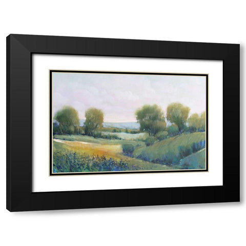 Paysage II Black Modern Wood Framed Art Print with Double Matting by OToole, Tim