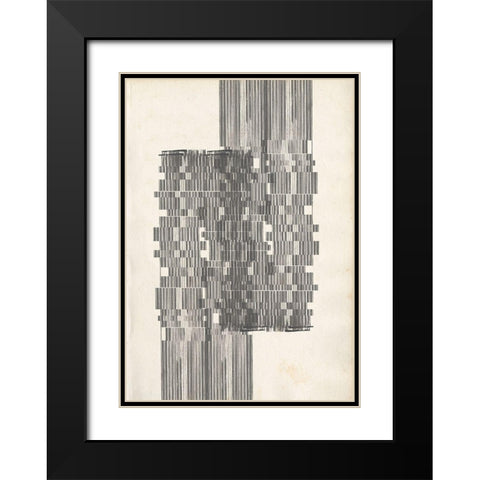 Custom Stagger Start I Black Modern Wood Framed Art Print with Double Matting by Goldberger, Jennifer