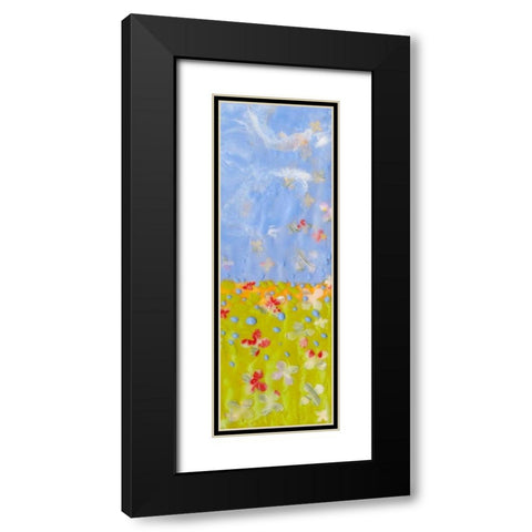 Raining Blossoms II Black Modern Wood Framed Art Print with Double Matting by Ludwig, Alicia