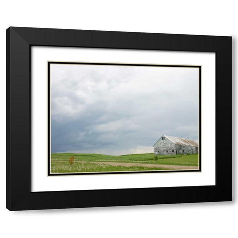 Barn Scape I Black Modern Wood Framed Art Print with Double Matting by Blixt, Ingrid