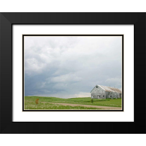 Barn Scape I Black Modern Wood Framed Art Print with Double Matting by Blixt, Ingrid