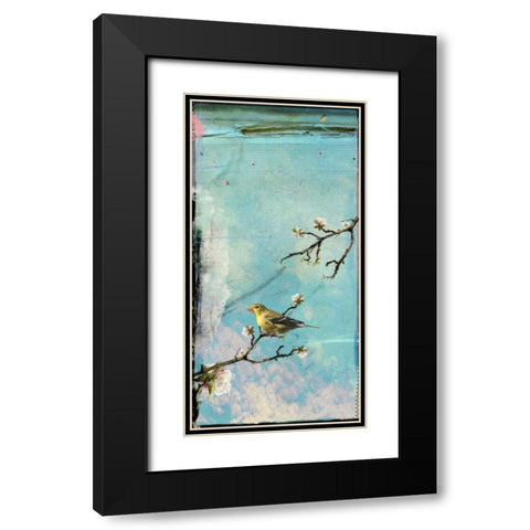 Bird Window II Black Modern Wood Framed Art Print with Double Matting by Blixt, Ingrid