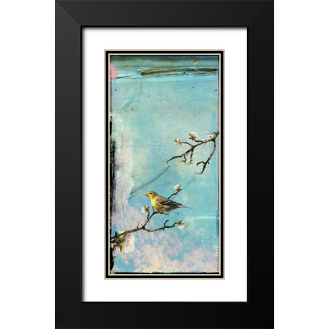 Bird Window II Black Modern Wood Framed Art Print with Double Matting by Blixt, Ingrid
