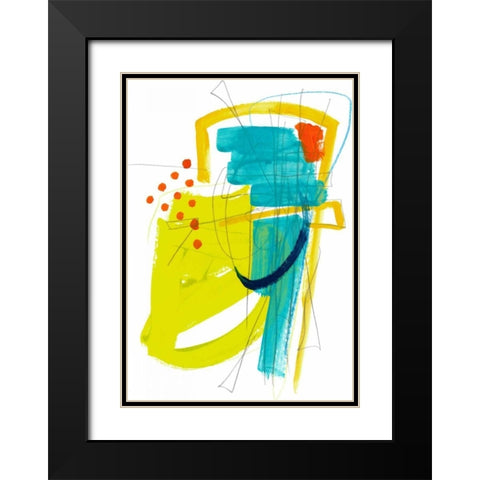 Fringe Aspect III Black Modern Wood Framed Art Print with Double Matting by Vess, June Erica