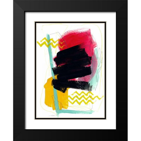 Fringe Aspect VIII Black Modern Wood Framed Art Print with Double Matting by Vess, June Erica