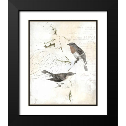 Rustic Gould III Black Modern Wood Framed Art Print with Double Matting by Studio W