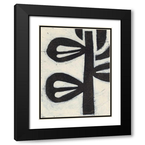 Symbiotic V Black Modern Wood Framed Art Print with Double Matting by Vess, June Erica