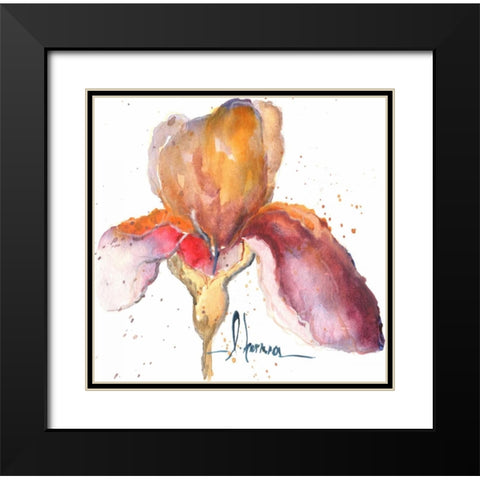 Blooms Hermanas III Black Modern Wood Framed Art Print with Double Matting by Herrera, Leticia