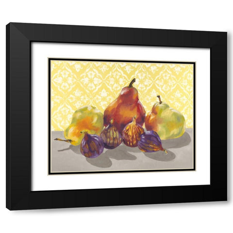 Ripe Fruit I Black Modern Wood Framed Art Print with Double Matting by Miller, Dianne